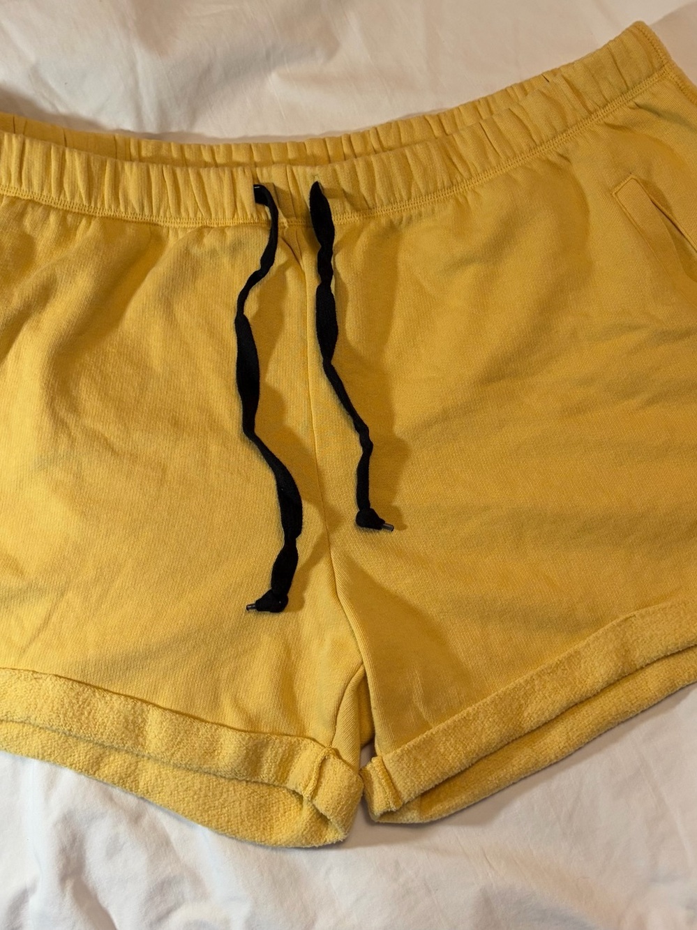 Women’s Casual Victoria Secrets Yellow Drawstring Shorts